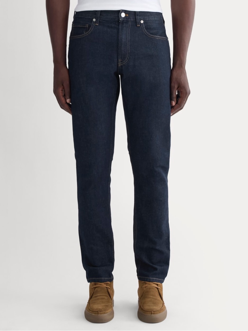 Everlane Mens Organic Cotton Slim Fit Jean - Pure Blue Dark Wash 29x32